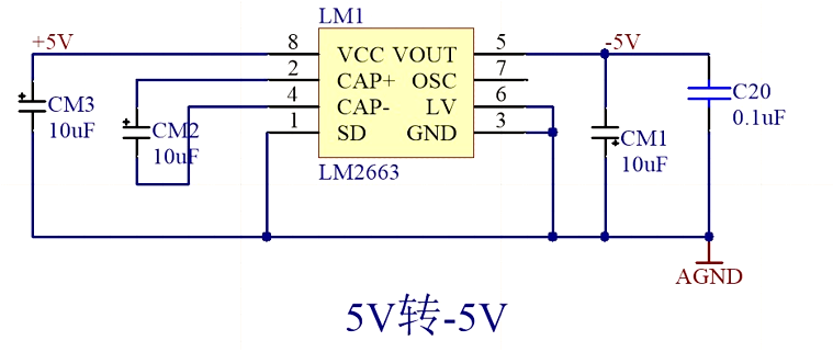 ▲ 图3.5 -5V 稳压电路