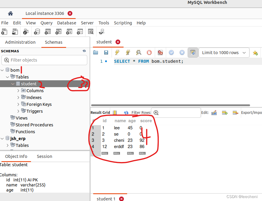 Ubuntu 图形界面查看Mysql 数据库内容