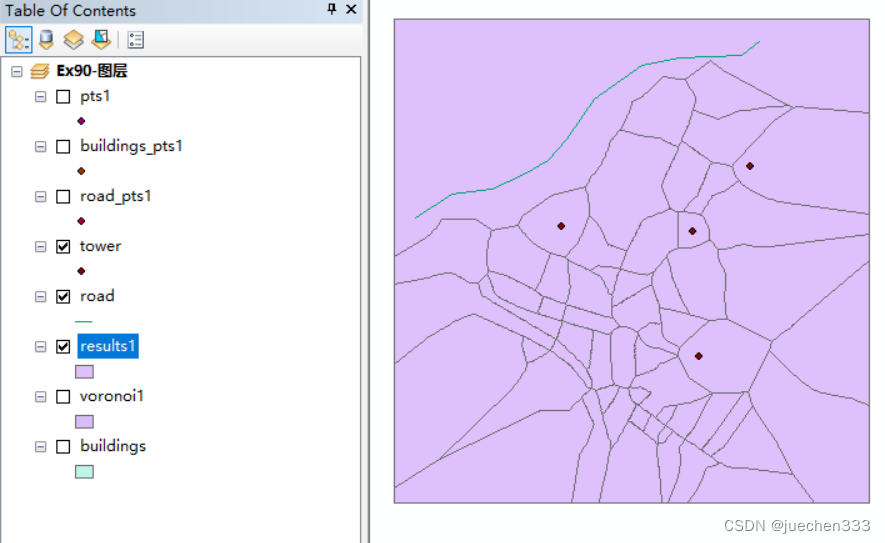 ArcGIS基础实验操作100例--实验90创建点、线、面要素混合的Voronoi