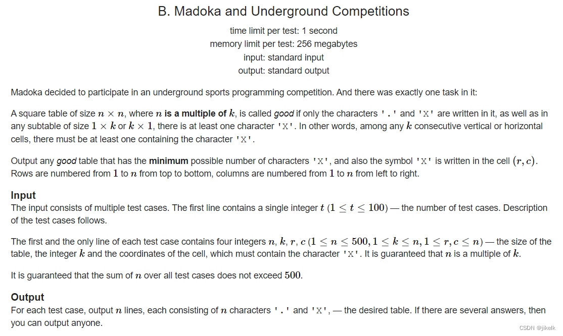 Codeforces Round #818 (Div. 2) B. Madoka And Underground Competitions ...