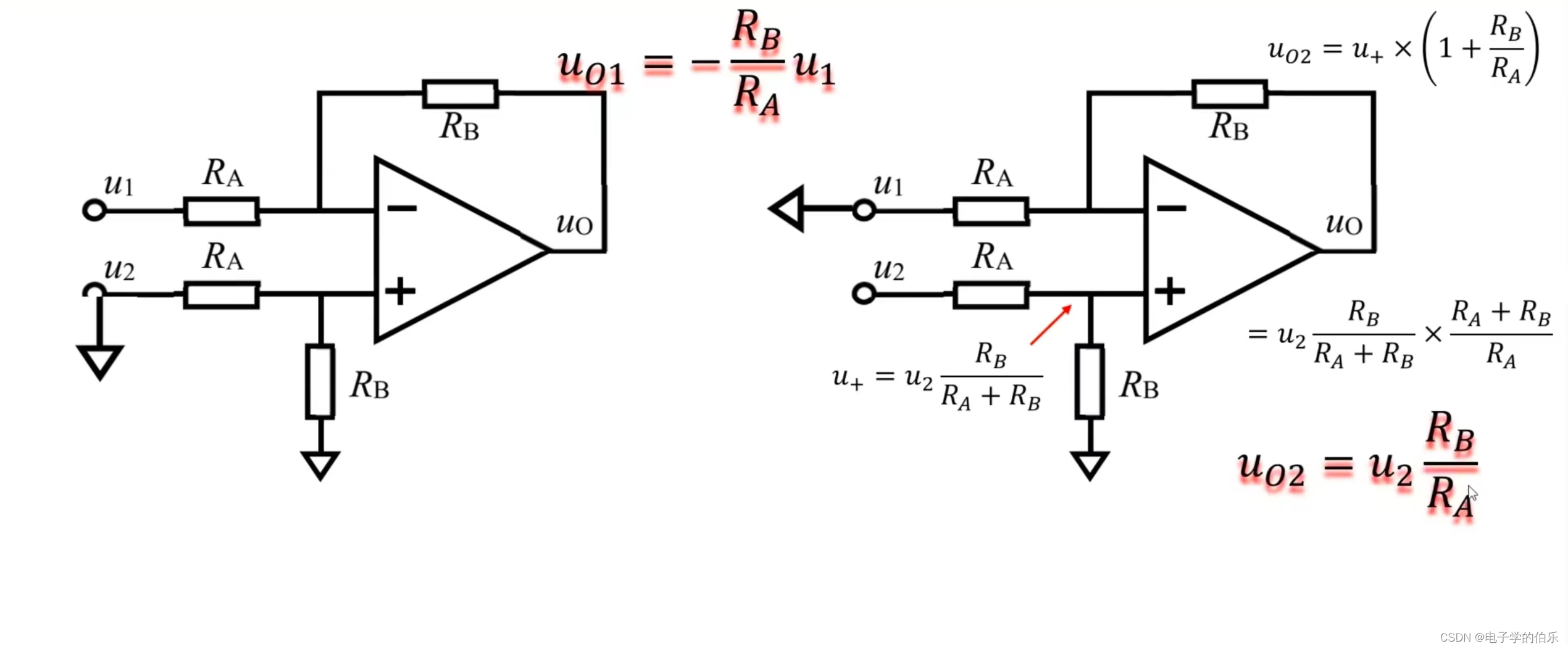 运算放大电路减法器