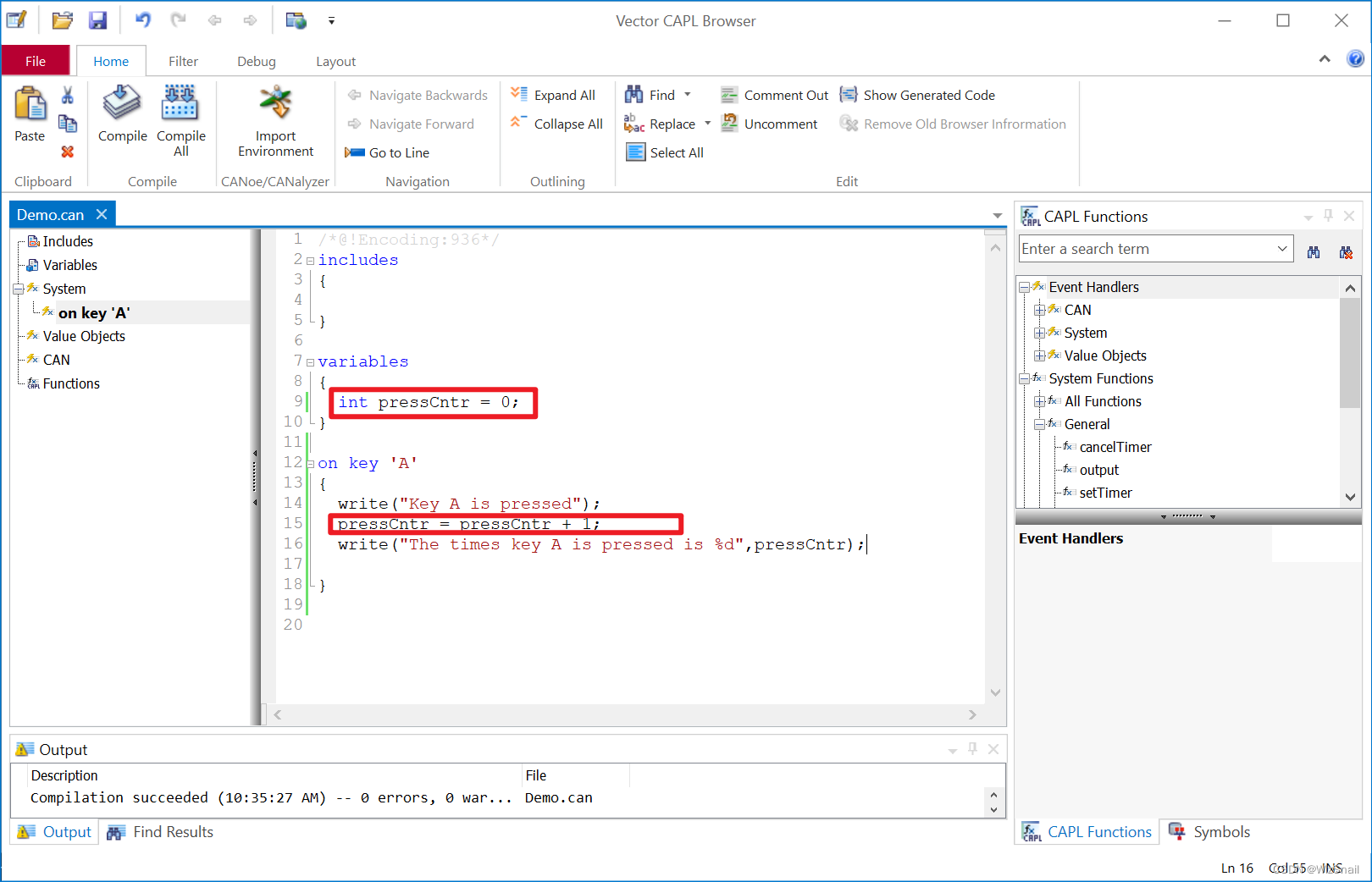 CAPL基础篇CAPL中变量的使用_capl 打印变量CSDN博客
