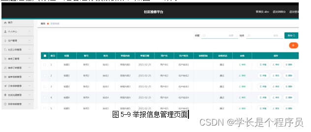 基于Springboot实现社区维修平台管理系统演示【项目源码+论文说明】分享