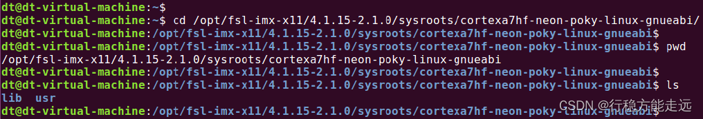 Figure 28.5.5 Folders under the cortexa7hf-neon-poky-linux-gnueabi directory