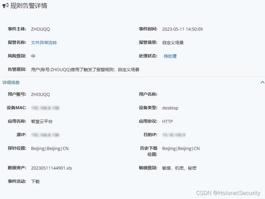 全息数据安全态势管理系统在落实《工业信息化领域数据安全管理办法》的项目实践