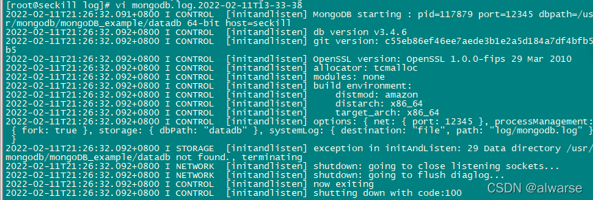 mongoDB 安装简介+入门教程(mongod+mongo +shell命令+CURD)_linux mongodb shell安装-CSDN博客