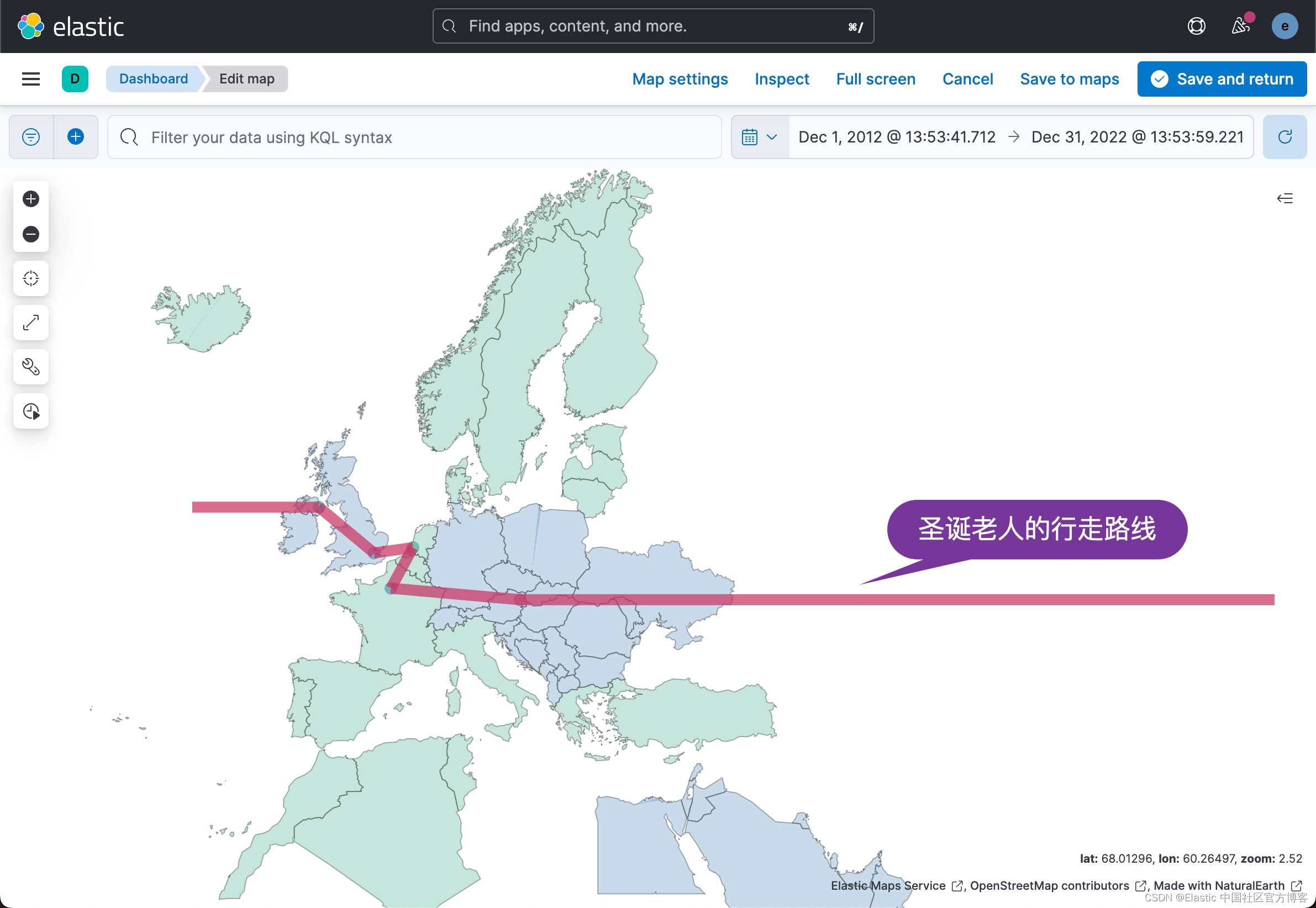 Kibana：使用 Maps 来显示分布式的团队