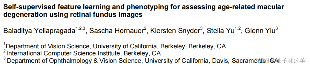 文献阅读（45）——使用自监督学习对AMD分类