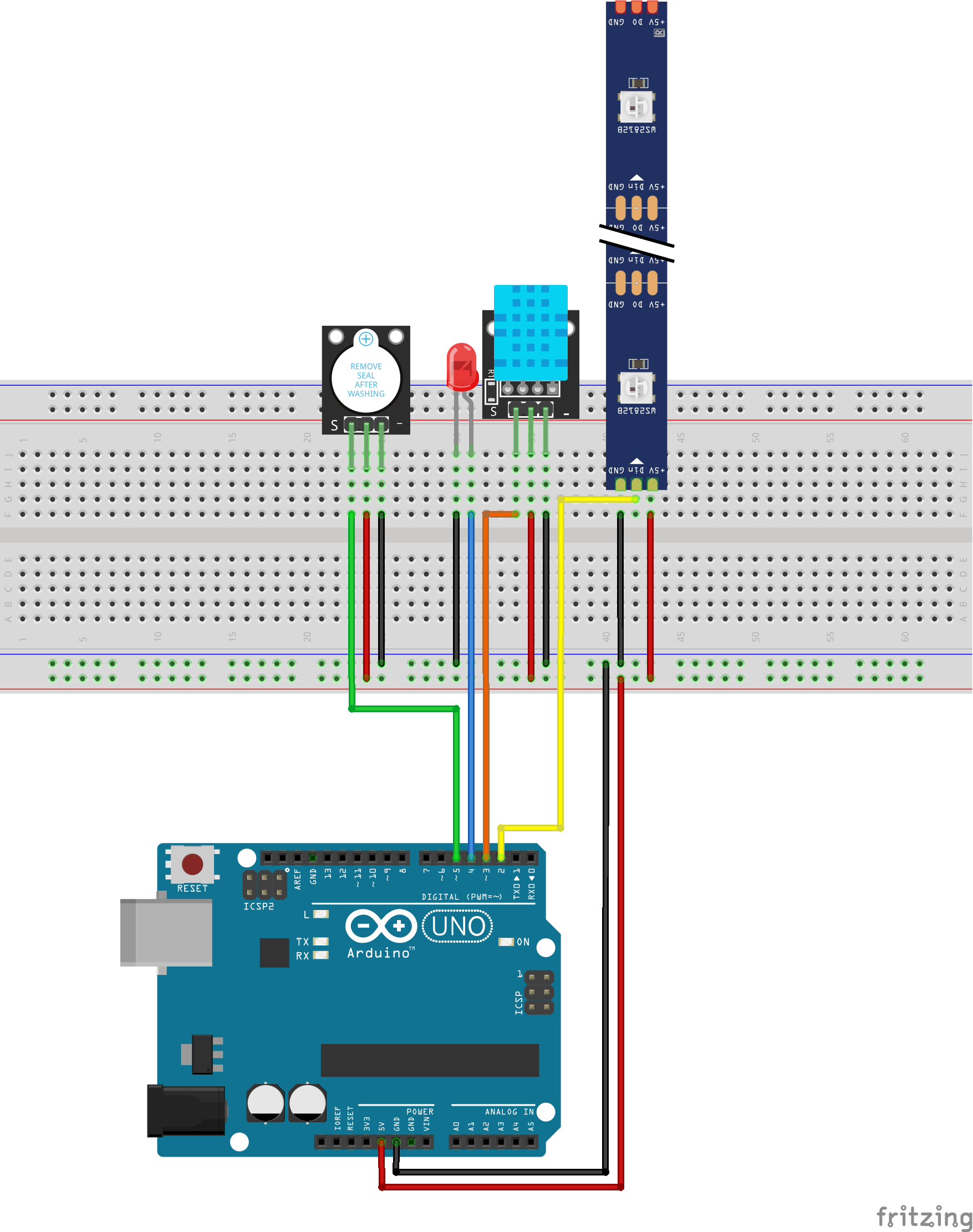 fritzing软件绘制arduino面包板接线图传感器模块库文件091