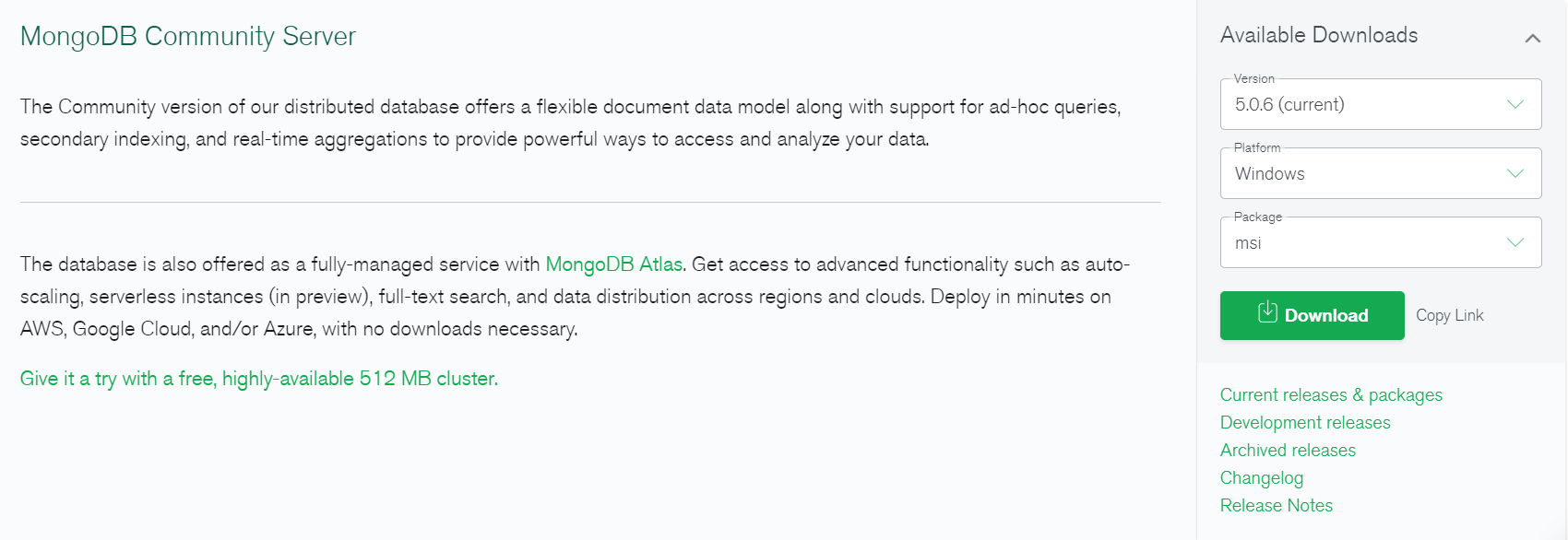 MongoDB下载安装教程（Windows）「终于解决」