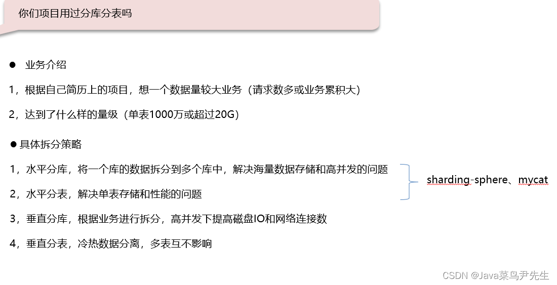 MySQL优化--主从同步，分库分表