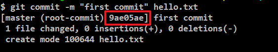 git commit