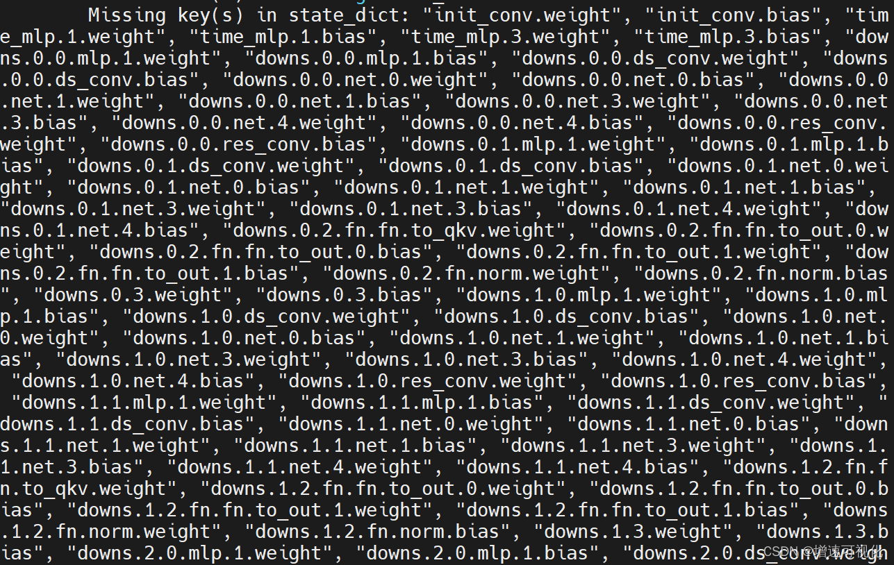 Pytorch加载模型 Model.load_state_dict 报错RuntimeError(‘Error(s) In Loading ...