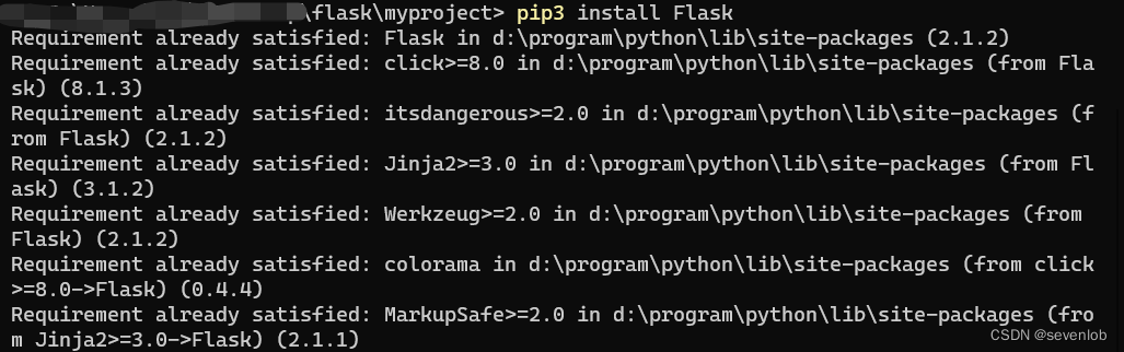 pip3 install Flask