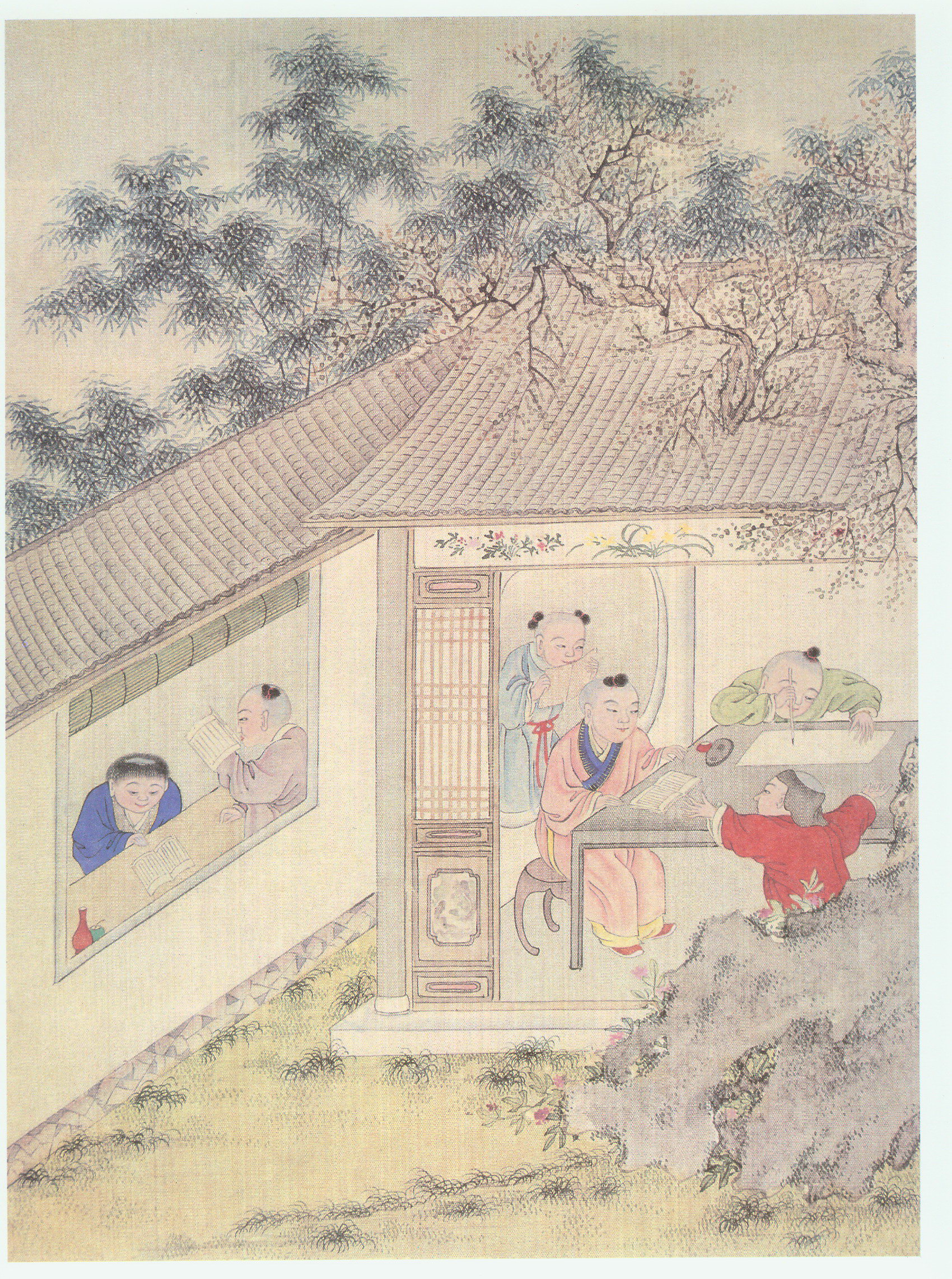 名画316 焦秉贞《百子团圆图》_百子团图-csdn博客