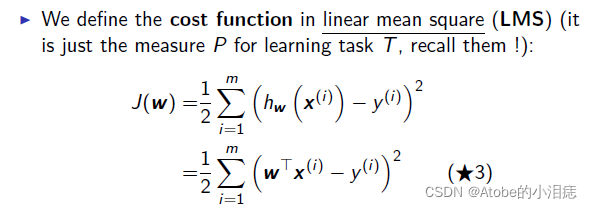 cost function