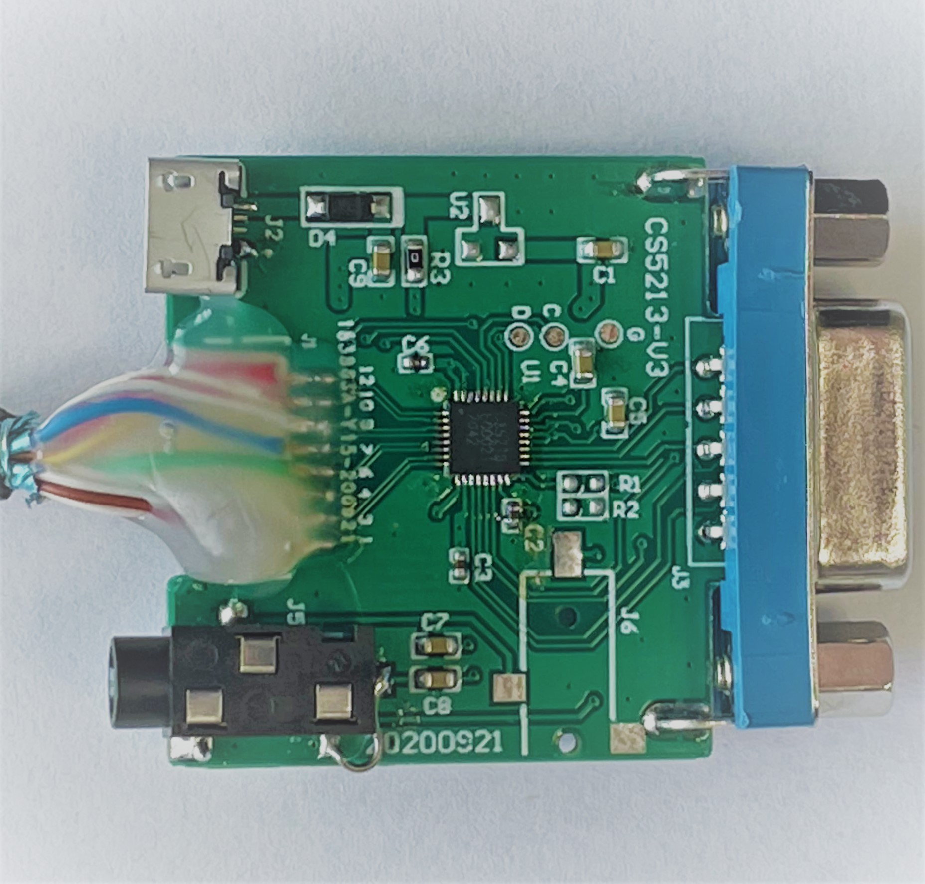 cs5213hdmi转vga带35mm音频转接线hdmi转vga带35mm音频方案