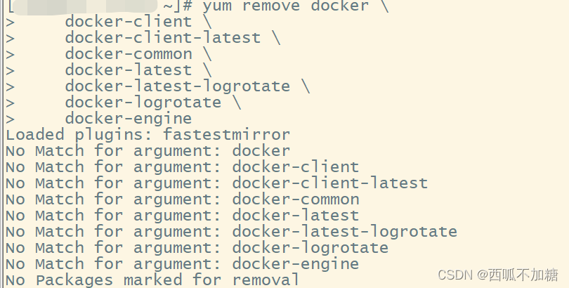 卸载旧版本docker