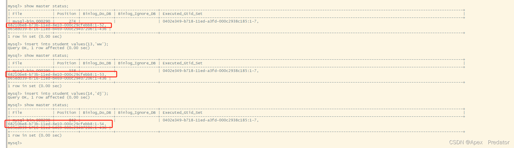 Mysql gtid 