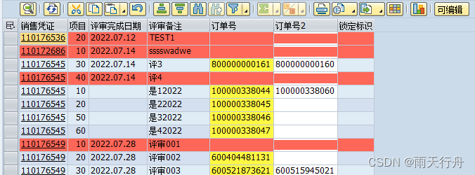 ABAP ALV和OOALV设置单元格颜色,编辑