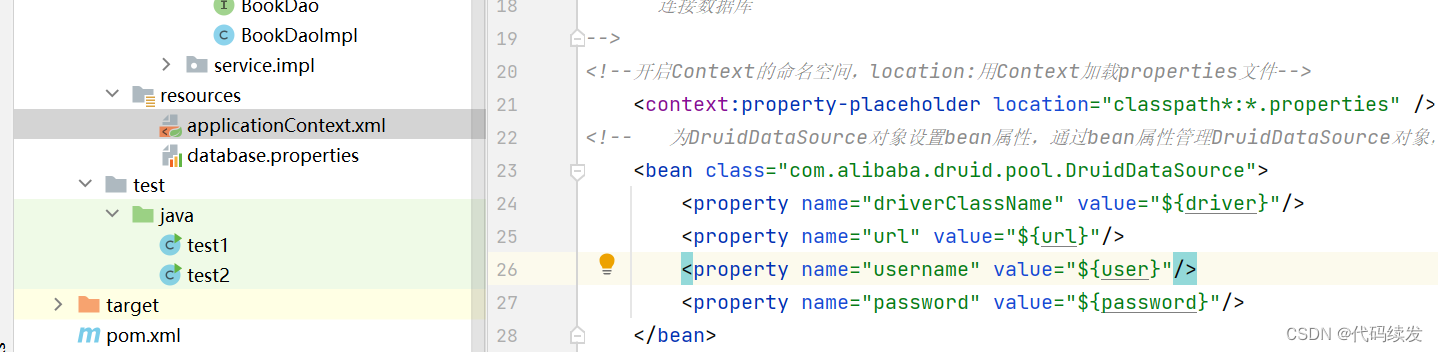 报错Could not resolve placeholder ‘driver‘ in value “${driver}“