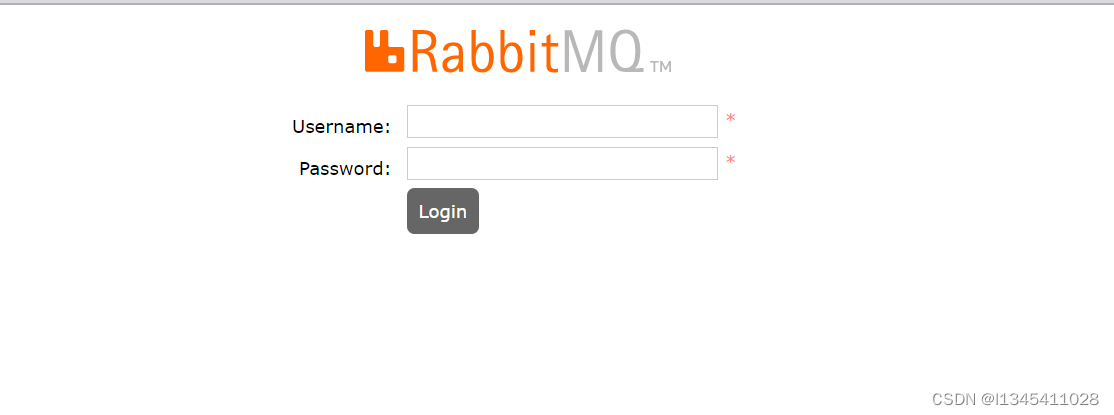 rabbitmq管理界面登录页