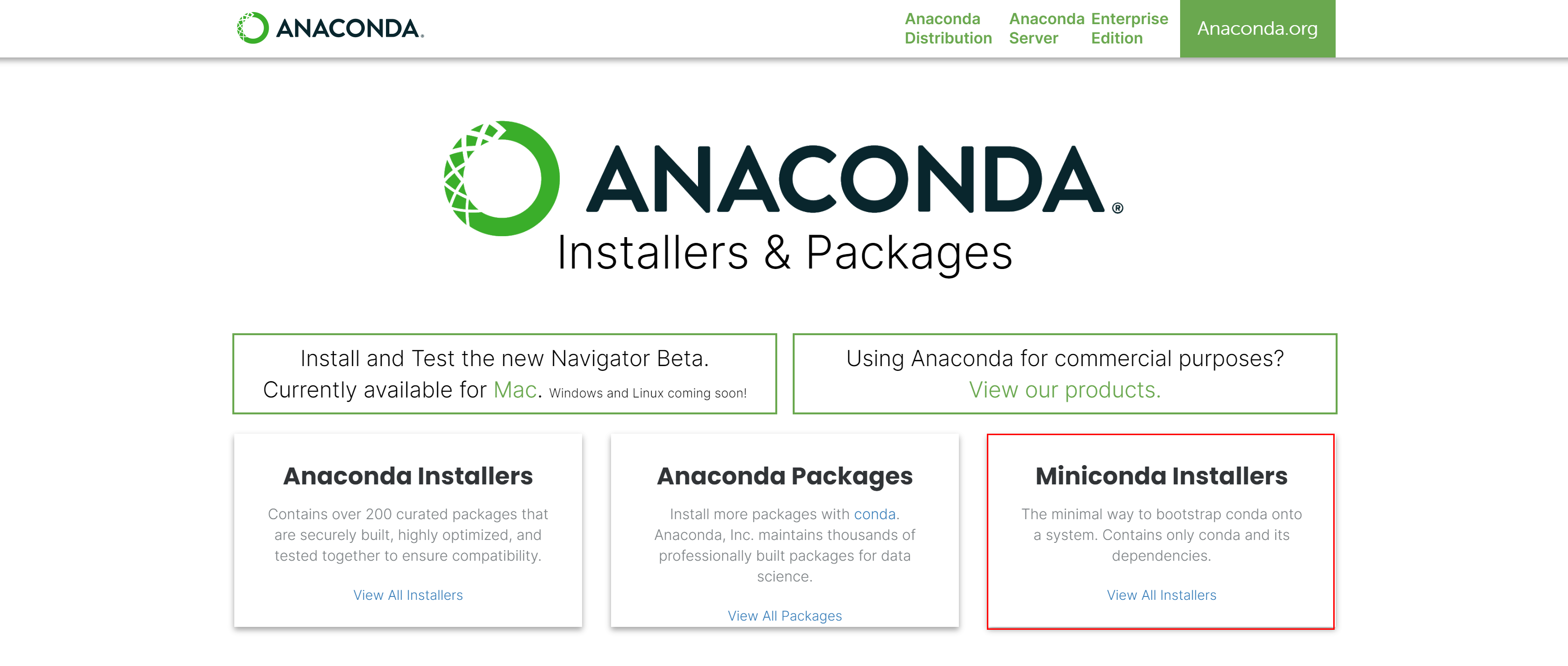 Anaconda Conda实现Python多环境管理