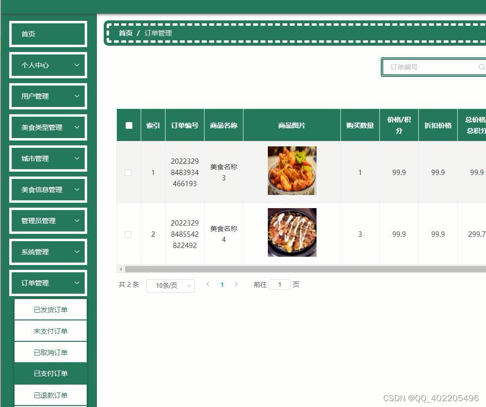 python+django网上美食菜品订餐系统的设计与实现vue