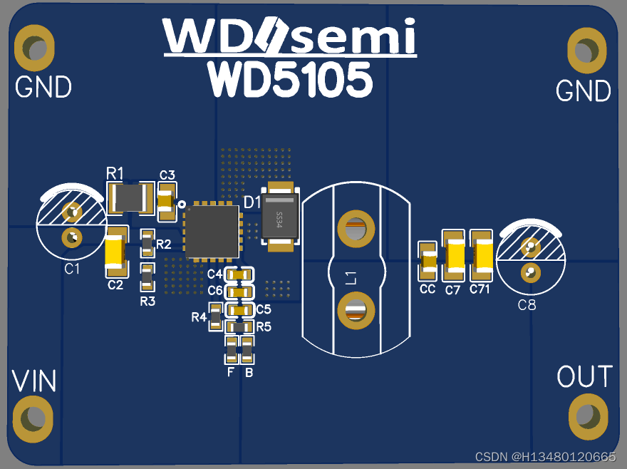 60V转20v12v9v5v同步降压转换器WD5105