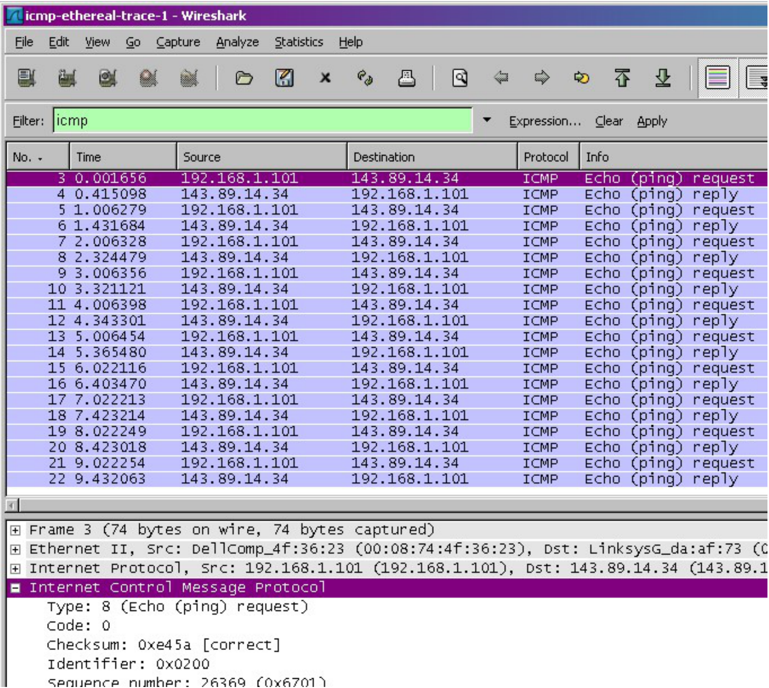 icmp type 8 code 0