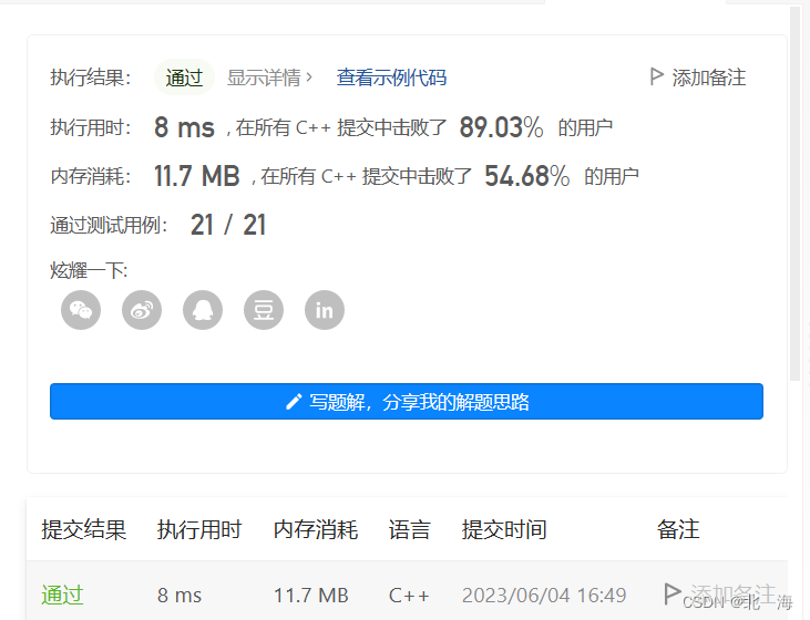结果