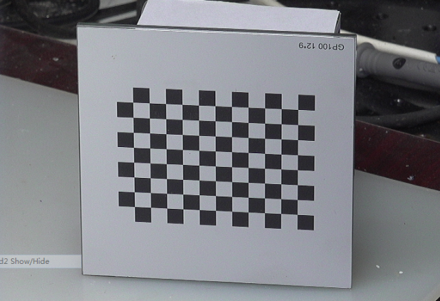 ▲ 图2.1.1 GP100定标棋盘格