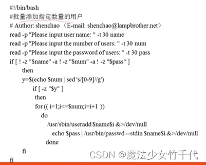 Linux B站视频兄弟连 自学笔记第十一章 Shell编程 魔法少女竹千代的博客 Csdn博客