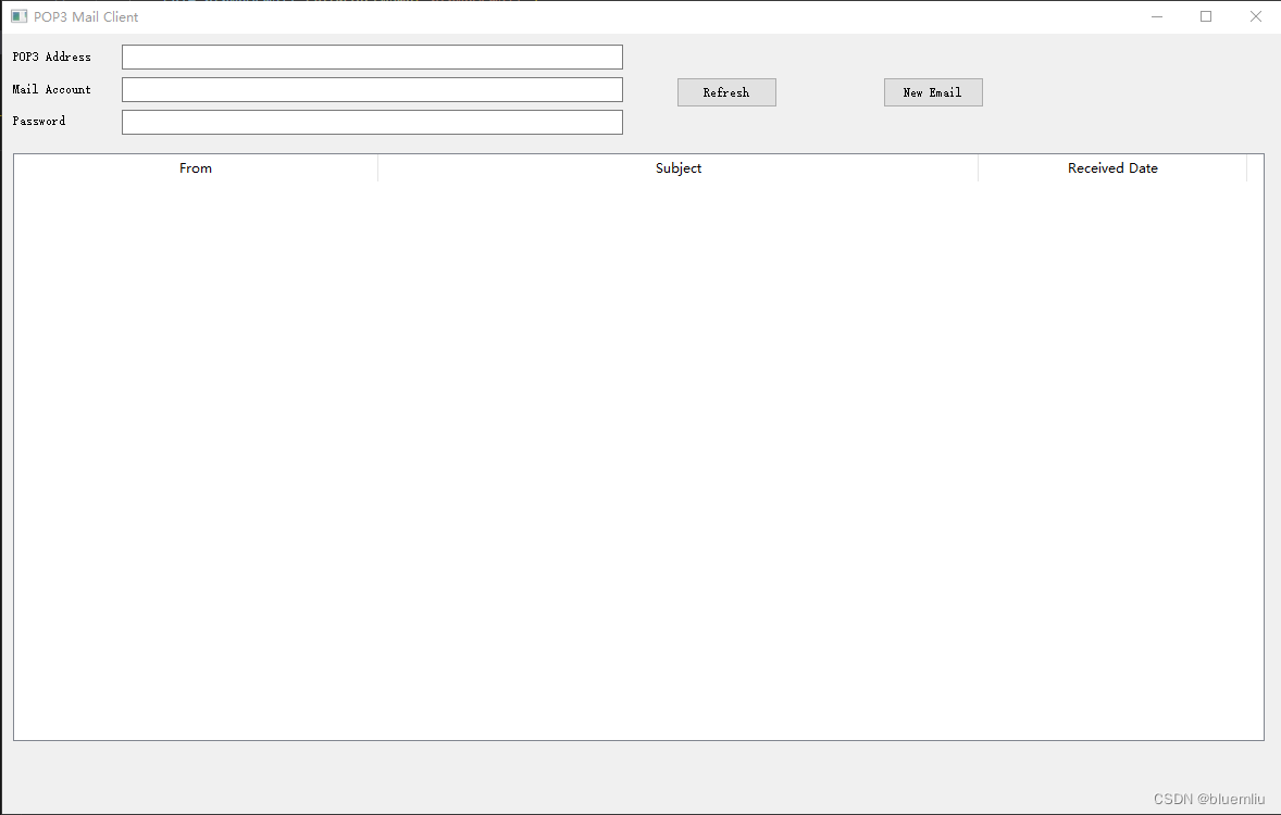 Python Qt学习（十）一个简易的POP3邮件客户端