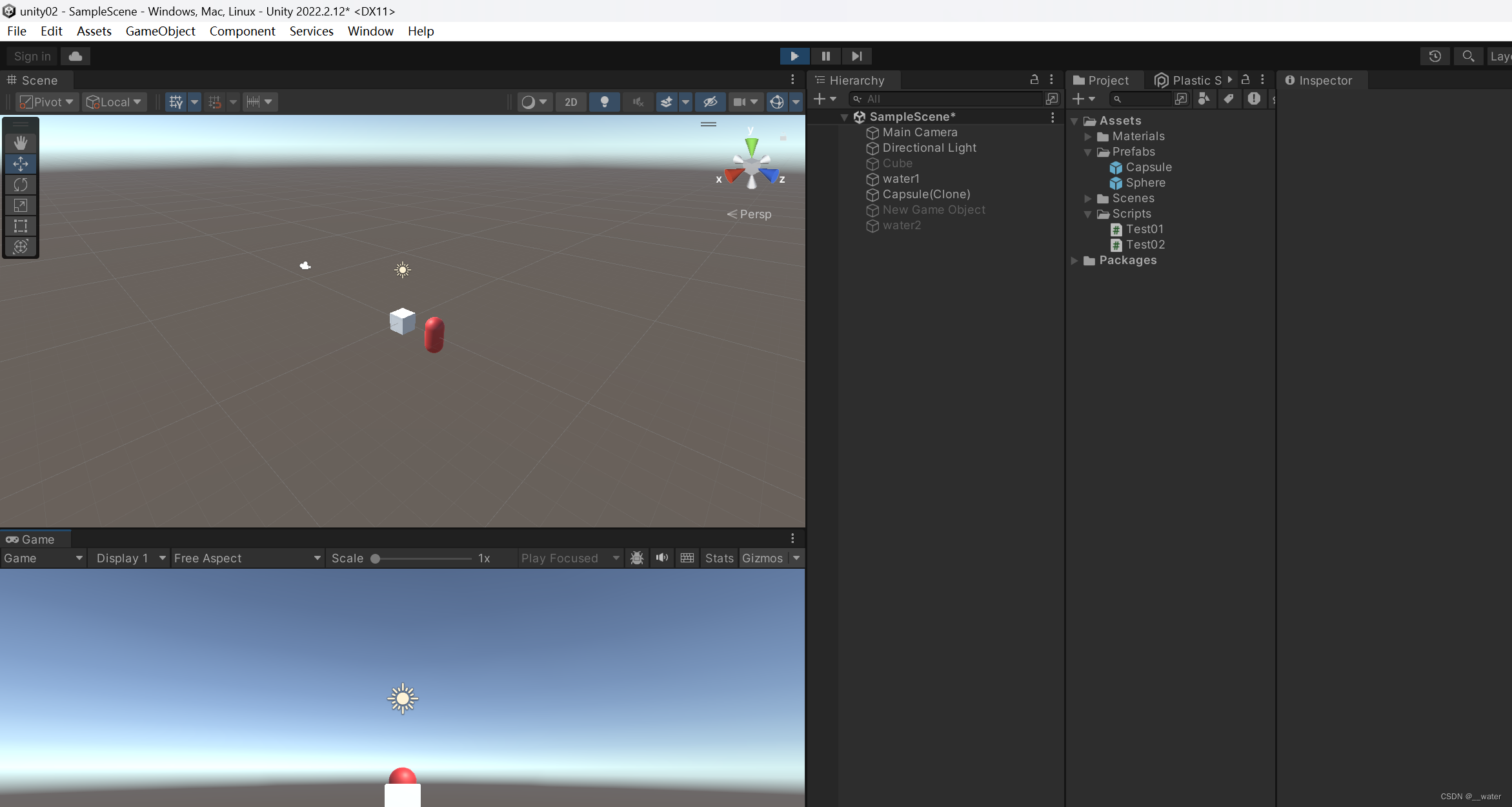 unity脚本_GameObject c#