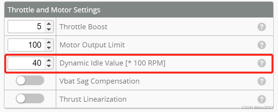 Dynamic Idle Value