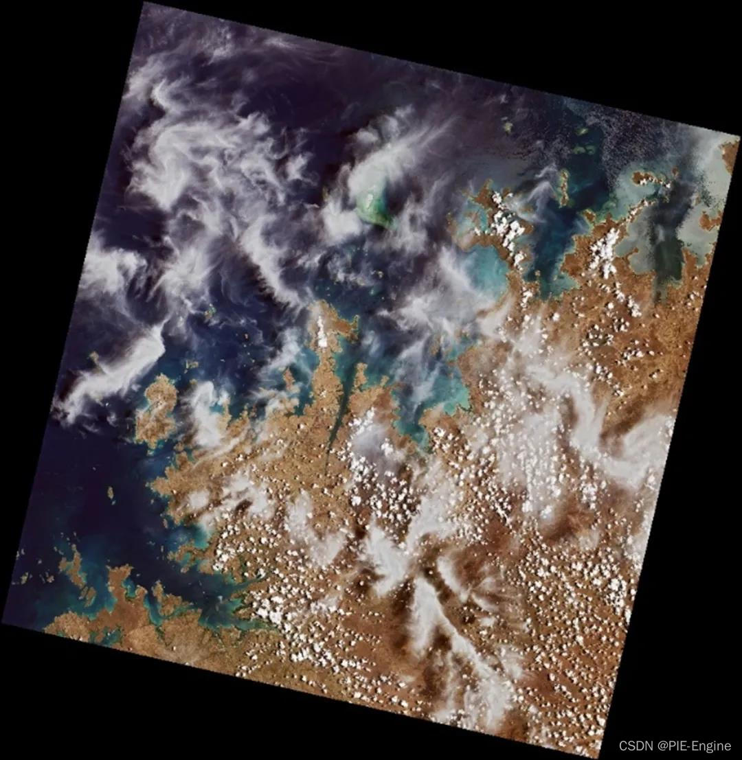 Landsat 9 获取到的第一景影像（First Light），拍摄于2021/10/31，澳大利亚南部