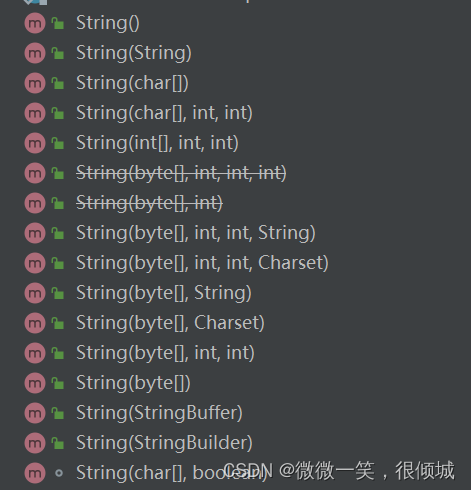 String