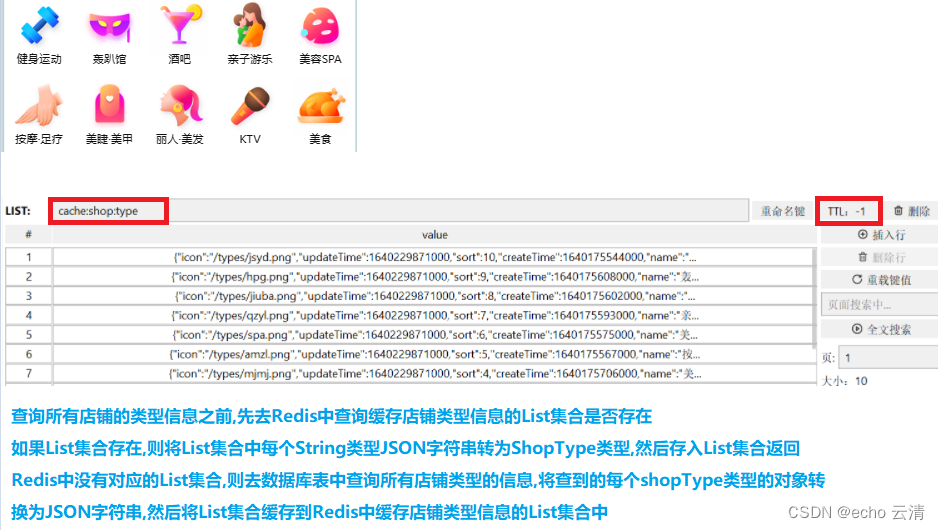 03黑马店评-添加商户缓存和商户类型的缓存到Redis