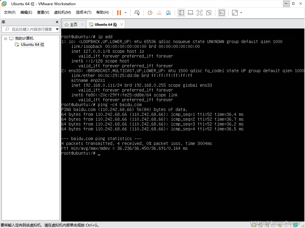 vmware安装ubuntu22配置桥接网络（仅安装server没有图形化界面）