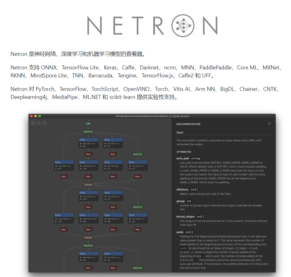 模型可视化工具netron_netron 参数-CSDN博客