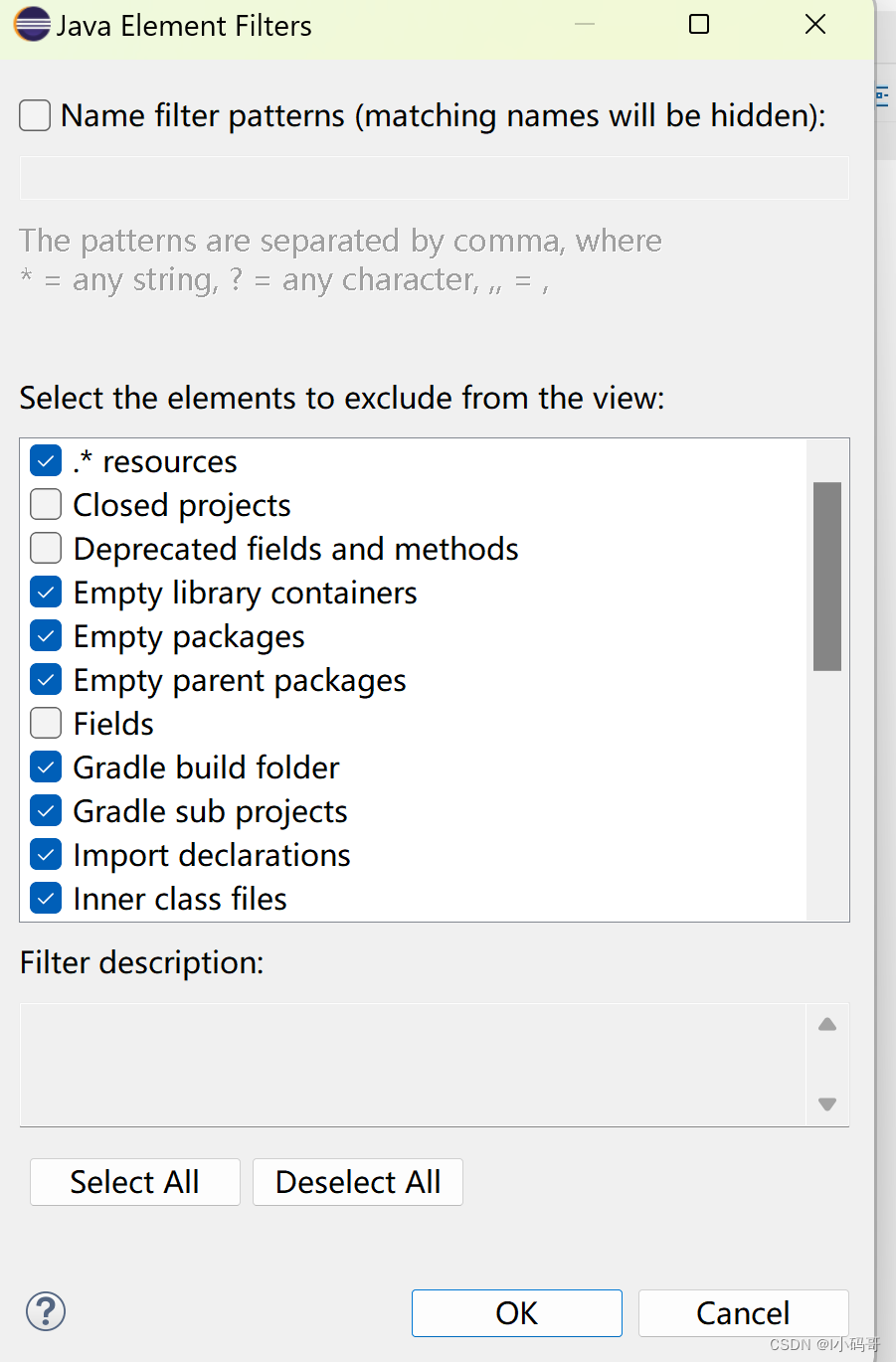 如何去除eclipse中default package