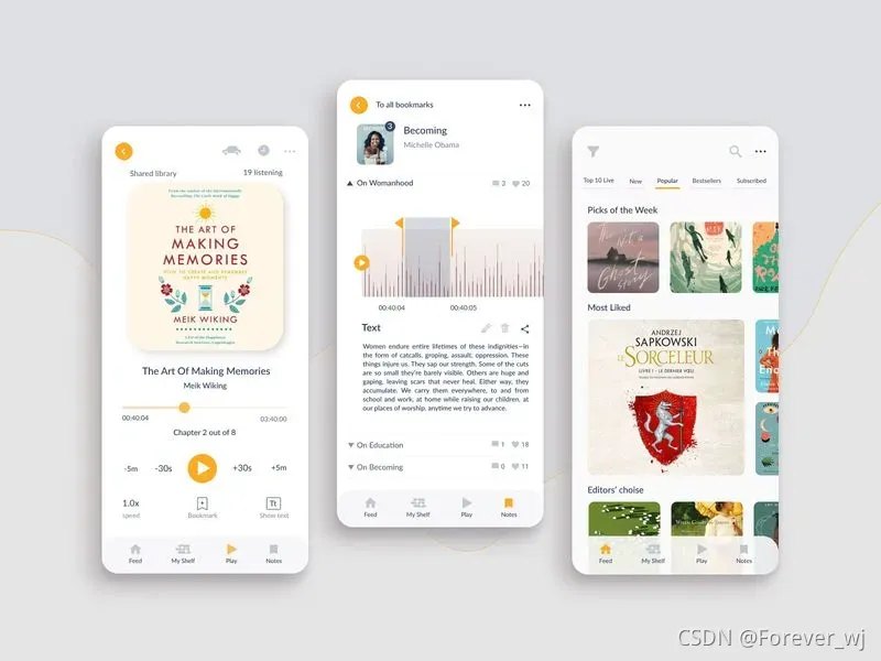 Audiobook App by Anastasiia Sorokova