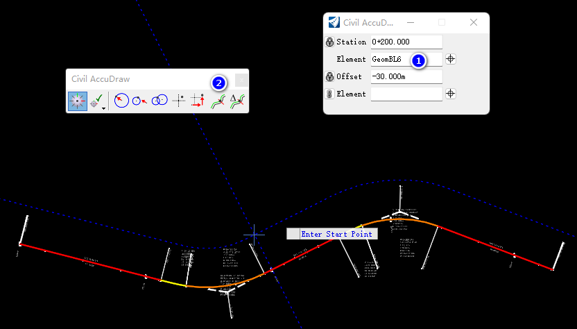 OpenRoads Designer平面几何路线-桩号、偏移绘图_openroads如何导入道路中心线-CSDN博客