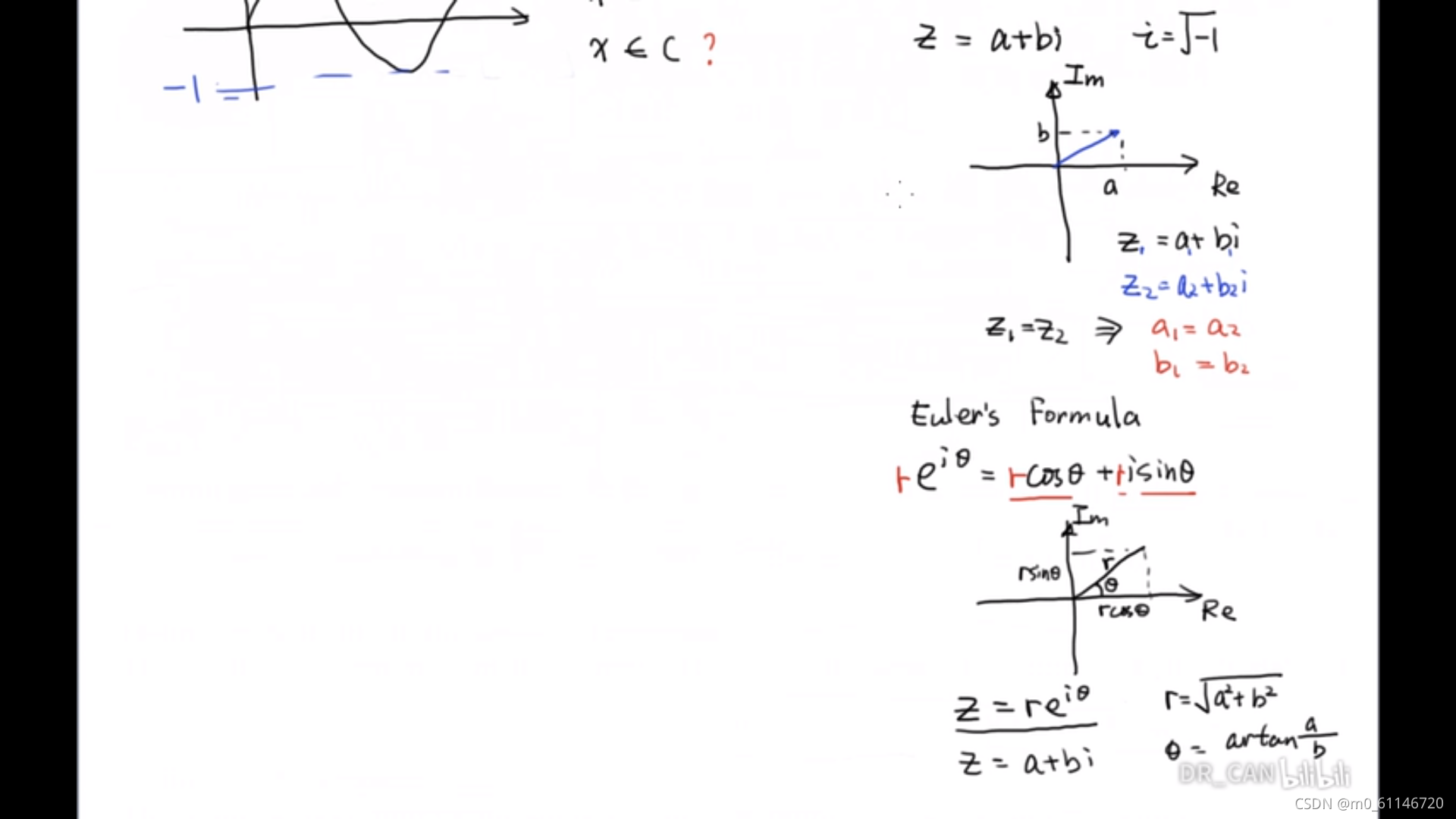 DR-CAN的工程数学基础学习笔记(6)复变函数与欧拉公式-CSDN博客
