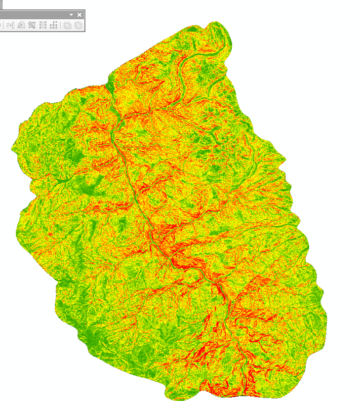 arcgis計算坡度需注意dem是地理座標系還是投影座標系