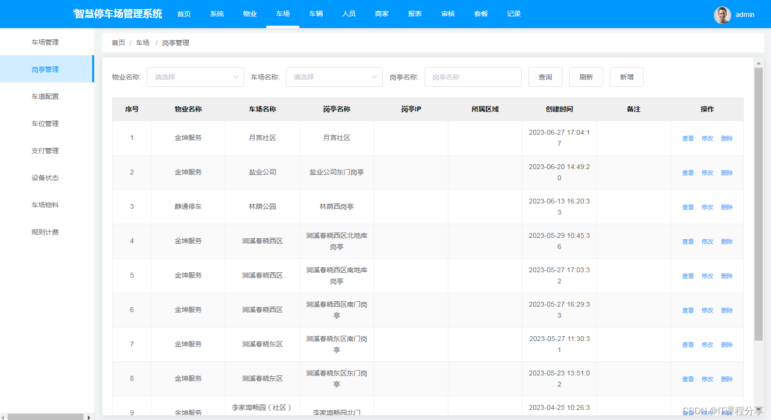 java智慧停车系统源码