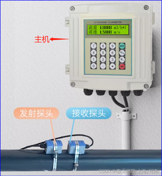 4Gwifi外夹式无线超声波流量计热量表无需破管物联网云平台对接