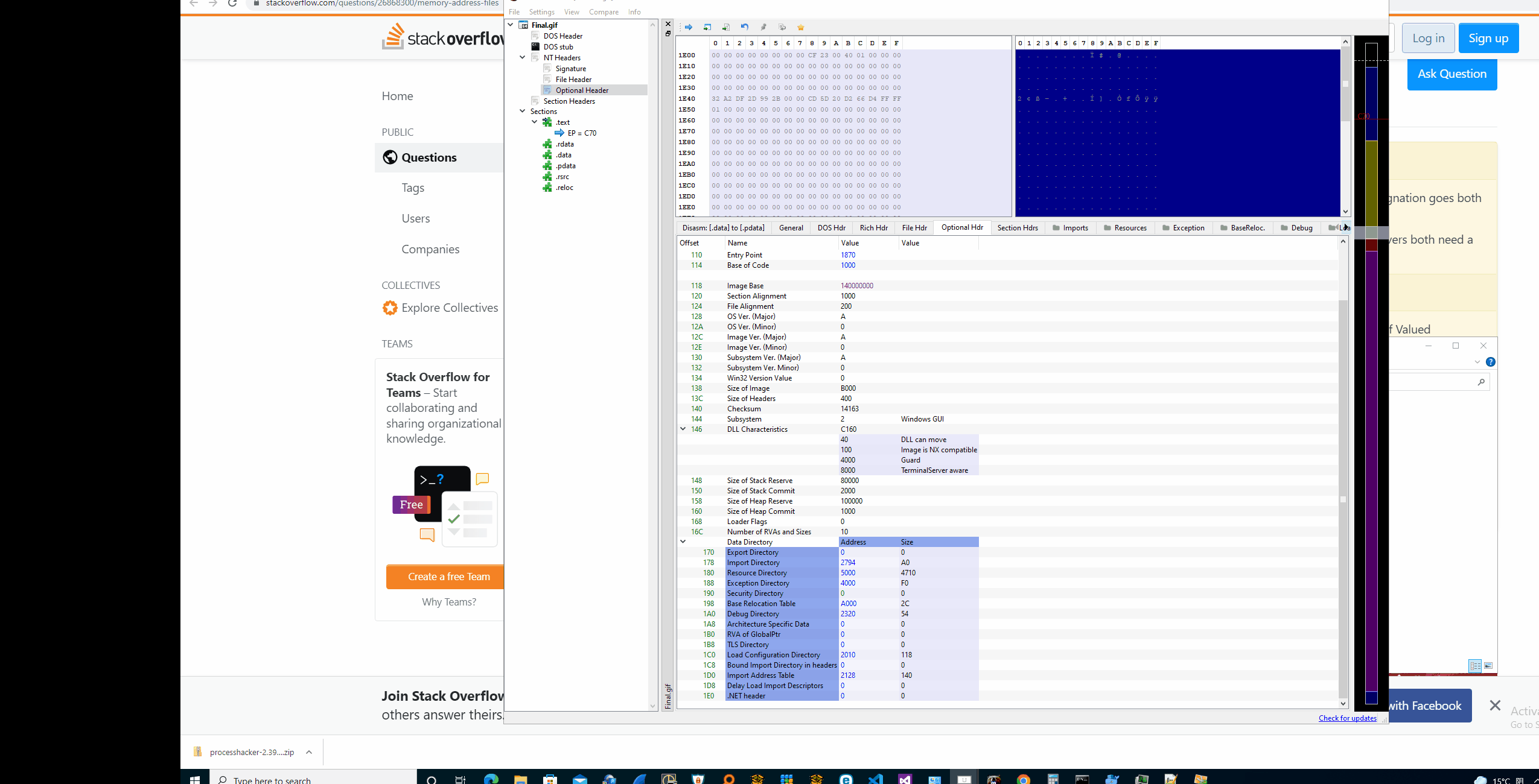 0004-PE文件中RVA和raw——addr的转换.md